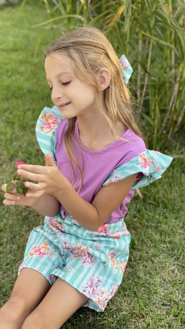 Molde Blusa Babado Infantil Feminino Regular