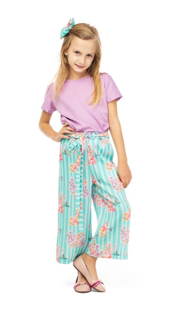 Molde Calça Pantacourt Plana Infantil Feminino Regular