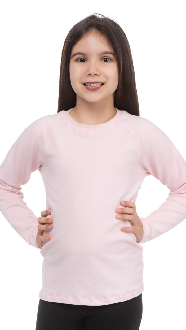 Molde Camiseta Básica Manga Longa Infantil Feminino Regular