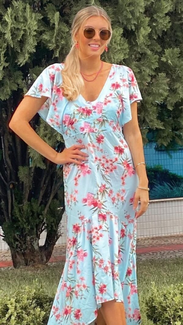 Molde Vestido Abertura Costas Plano Feminino Regular